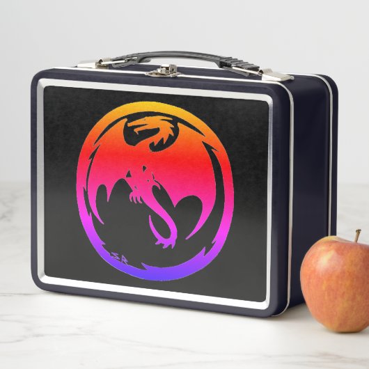 Neon Dragon Black Lunchbox (Beispiel)