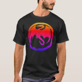 Neon Dragon Black T - Shirt (Vorderseite)