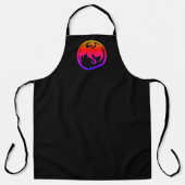 Neon Dragon Black Women Koch Schürze (Vorderseite)