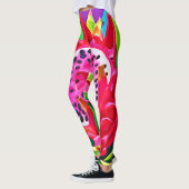 Neon Dragon Fruit Splendor Leggings (Links)