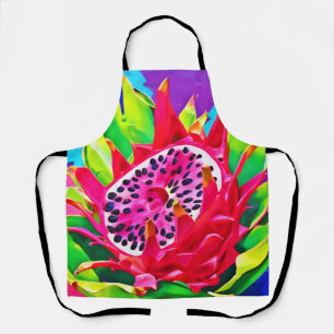 Neon Dragon Fruit Splendor Schürze