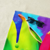 Neon Dragon Fruit Splendor Strandtuch (Beispiel)