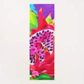 Neon Dragon Fruit Splendor Yogamatte (Vorderseite)