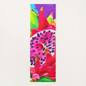 Neon Dragon Fruit Splendor Yogamatte (Rückseite)