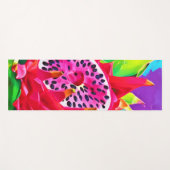 Neon Dragon Fruit Splendor Yogamatte (Vorderseite (Horizontal))
