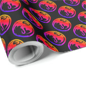 Neon Dragon schwarz matt Packpapier klein (Rolleneckpunkt)