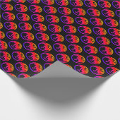 Neon Dragon schwarz matt Packpapier klein (Ecke)