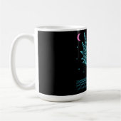 Neon Dragon Synthwave – Retro Fire Beast Kaffeetasse (Links)