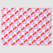 Neon Dragon weißes Papiermedium Seidenpapier (Vorderseite)