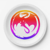 Neon Dragon White Paper Teller (Vorderseite)