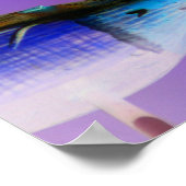 Neon Dragonfly Buddha Unity Zitat Inspiration Poster (Ecke)