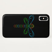 Neon Dragonfly Case-Mate iPhone Hülle (Rückseite (Horizontal))