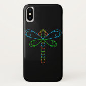 Neon Dragonfly Case-Mate iPhone Hülle (Rückseite)