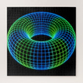 Neon-Drahtgitter-Torus Puzzle (Vertikal)
