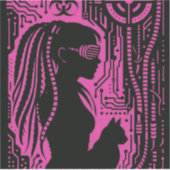 Neon Dread Protocol Aufkleber (Vorderseite)