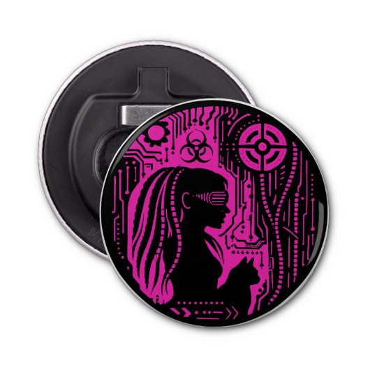 Neon Dread Protocol Flaschenöffner (Vorderseite)