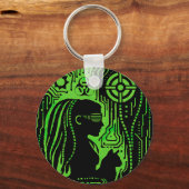 Neon Dread Protocol Schlüsselanhänger (Rückseite)