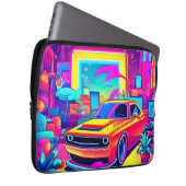 Neon Dream Car Escape Laptopschutzhülle (Vorne Rechts)