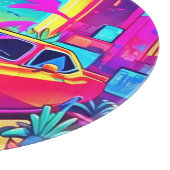 Neon Dream Car Escape Schneidebrett (Ecke)