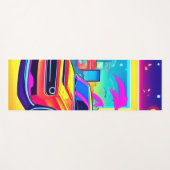 Neon Dream Car Escape Yogamatte (Vorderseite (Horizontal))