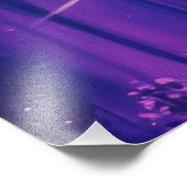 Neon Dream Girl mit BläserSonnenbrille Fotodruck (Ecke)