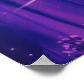 Neon Dream Girl mit BläserSonnenbrille Poster (Ecke)