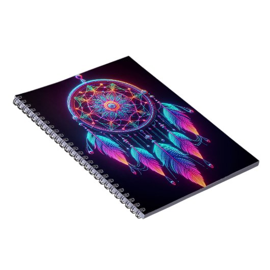 Neon Dreamcatcher Notizblock (Rechte Seite)