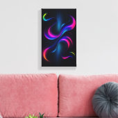 Neon Dreams III Gallery Art | Modern Abstract Leinwanddruck (Insitu (Wohnzimmer))