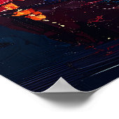 Neon Dreams of Tokyo - Ein schimmerndes Gedenken a Poster (Ecke)