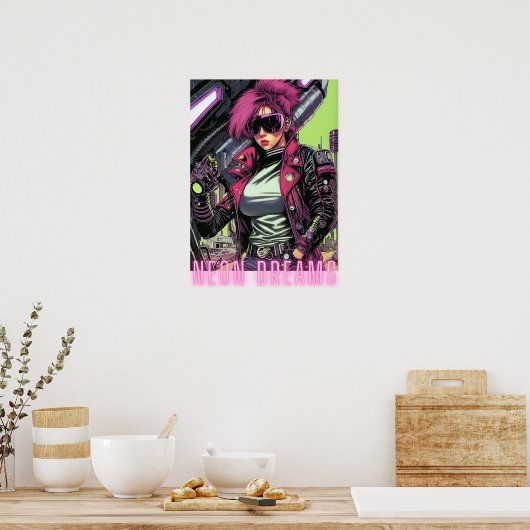Neon Dreams Poster (Küche)