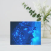 Neon Dreams Postkarte (Stehend Vorderseite)