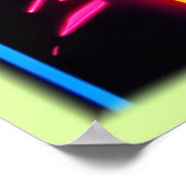 Neon Dreams - Psychedelische Formen & Farben Poster (Ecke)