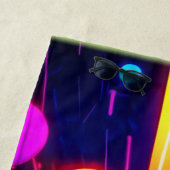 Neon Dreams - Psychedelische Formen & Farben Strandtuch (Beispiel)