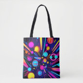 Neon Dreams - Psychedelische Formen & Farben Tasche (Vorderseite)