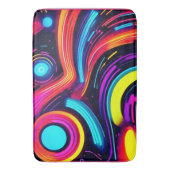 Neon Dreamscape Art Badematte (Vorderseite Vertikal)