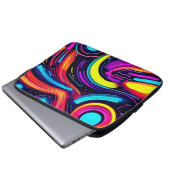 Neon Dreamscape Art Laptopschutzhülle (Vorne Knopf)