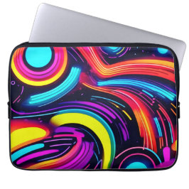 Neon Dreamscape Art Laptopschutzhülle