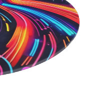 Neon Dreamscape Art Schneidebrett (Ecke)