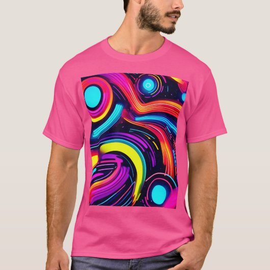 Neon Dreamscape Art T-Shirt (Vorderseite)