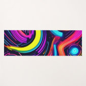 Neon Dreamscape Art Yogamatte (Vorderseite (Horizontal))