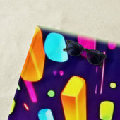 Neon Dreamscape: Eine psychedelische Reise Strandtuch (Beispiel)