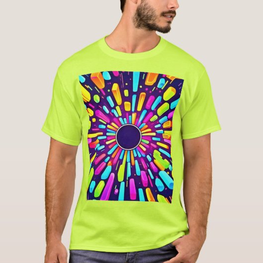 Neon Dreamscape: Eine psychedelische Reise T-Shirt (Vorderseite)