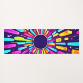 Neon Dreamscape: Eine psychedelische Reise Yogamatte (Rückseite (Horizontal))