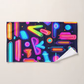 Neon Dreamscape Symphony Badhandtuch Set (Handtuch)