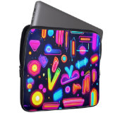 Neon Dreamscape Symphony Laptopschutzhülle (Vorne Rechts)