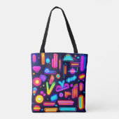 Neon Dreamscape Symphony Tasche (Rückseite)