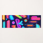 Neon Dreamscape Symphony Yogamatte (Rückseite (Horizontal))