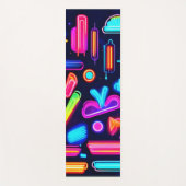 Neon Dreamscape Symphony Yogamatte (Vorderseite)
