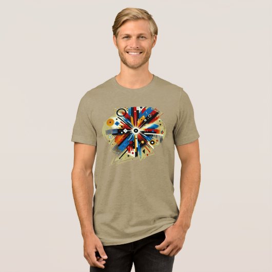 Neon Dreamscape - T - Shirt der digitalen Kunst (Vorderseite voll)