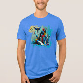 Neon Dreamscape - T - Shirt der digitalen Kunst (Vorderseite)